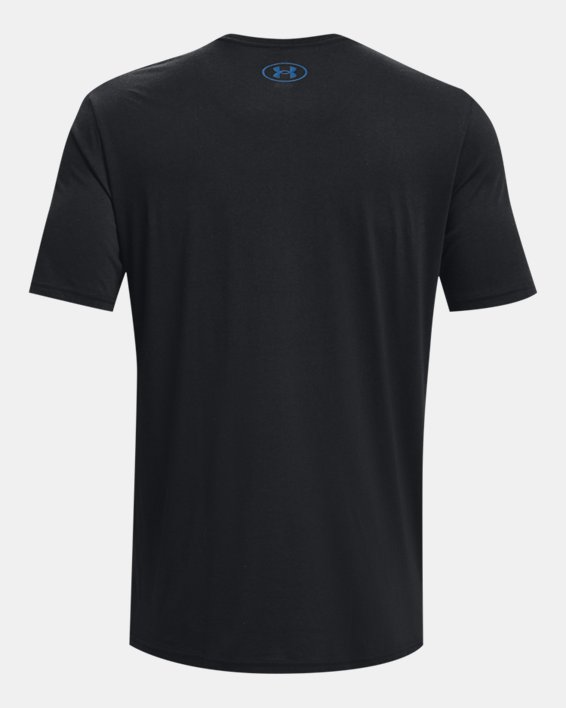 Men's UA Schematic Ball Football Short Sleeve in Black image number 5